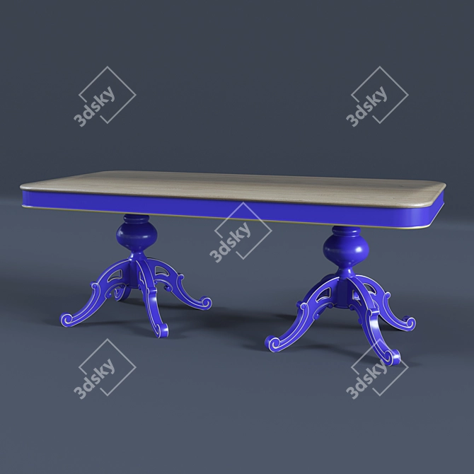 Exquisite Full House Dining Table 3D model image 1