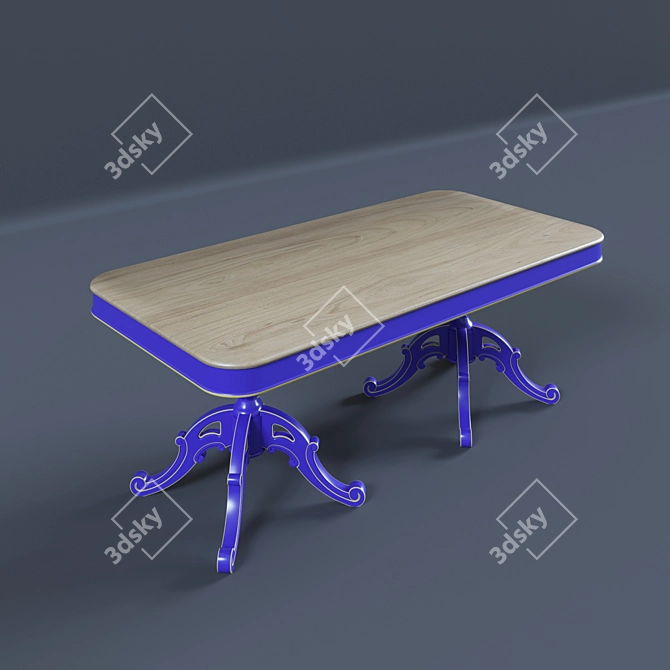 Exquisite Full House Dining Table 3D model image 2