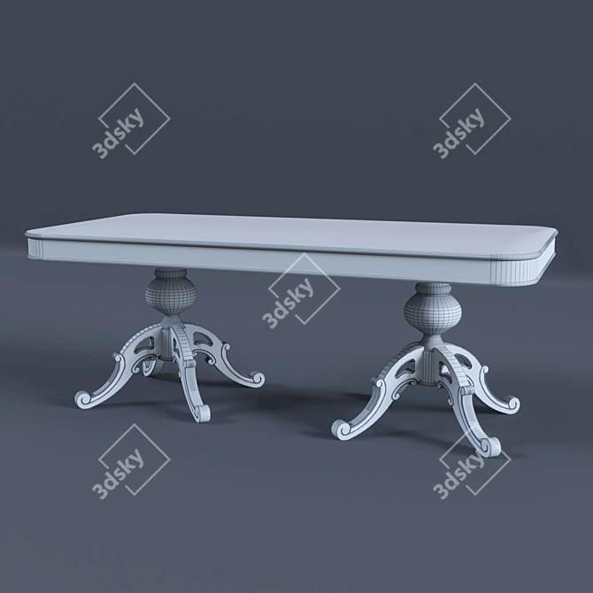 Exquisite Full House Dining Table 3D model image 3