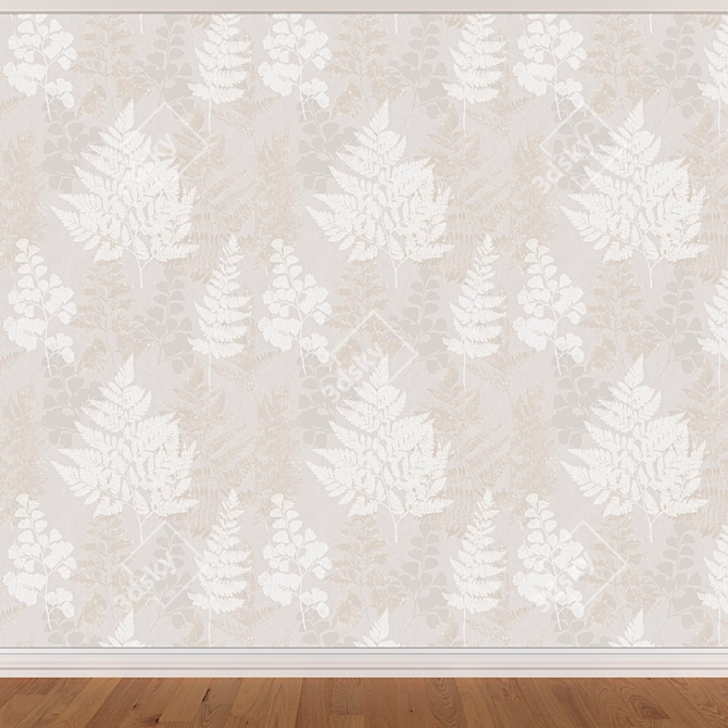 Seamless Wallpaper Set - 3 Colors 3D model image 3