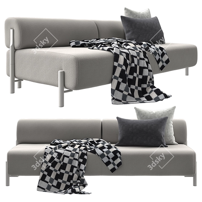 Modern Hem Palo 2-Seater Sofa 3D model image 1