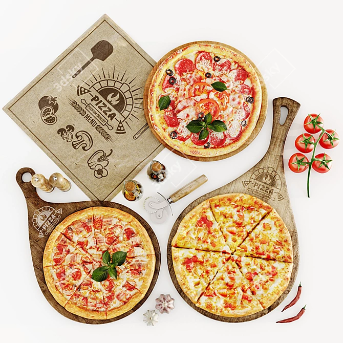 Deluxe Pizza Set | Perfect for Pizza Lovers 3D model image 1