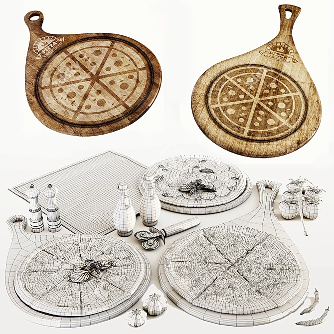 Deluxe Pizza Set | Perfect for Pizza Lovers 3D model image 3