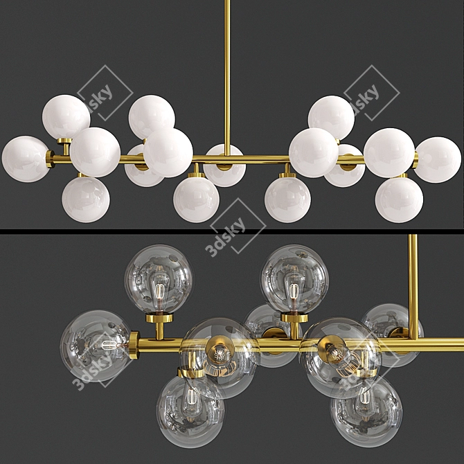 Modern LED Pendant Light 3D model image 1