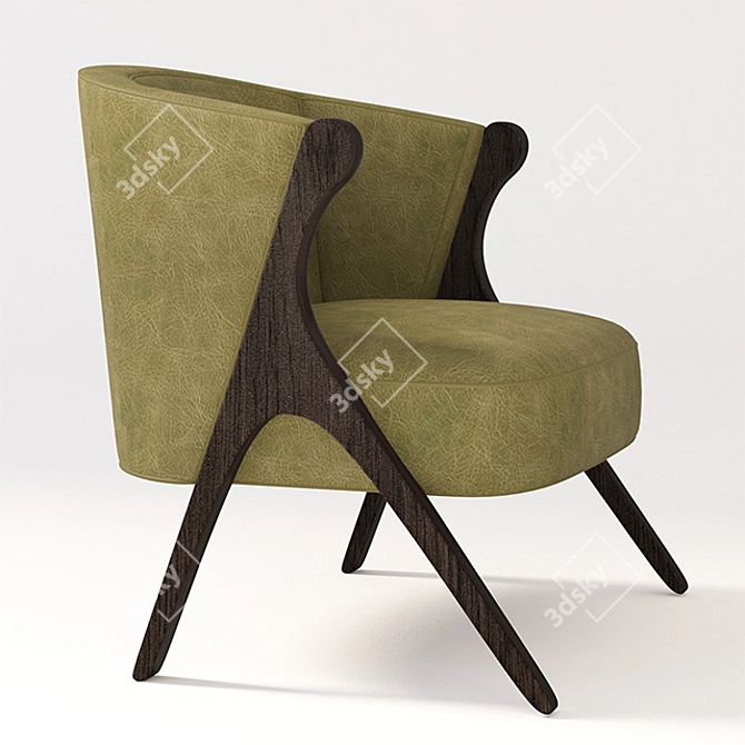 Monteverdi Young Lounge Chair Pair 3D model image 2