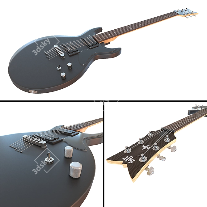 Electric Guitar CGR: 232367 Polygons 3D model image 1
