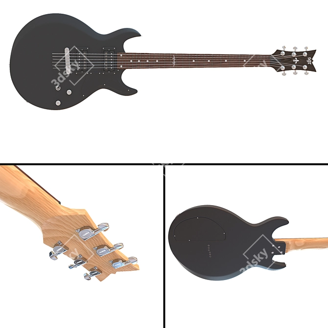Electric Guitar CGR: 232367 Polygons 3D model image 2