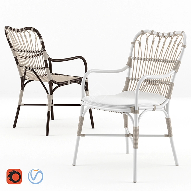 Elegant Magret Chair: The Perfect Addition 3D model image 1