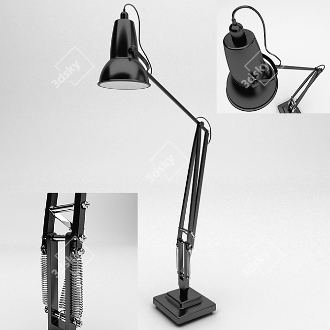 Impressive Giant Floor Lamp 3D model image 1