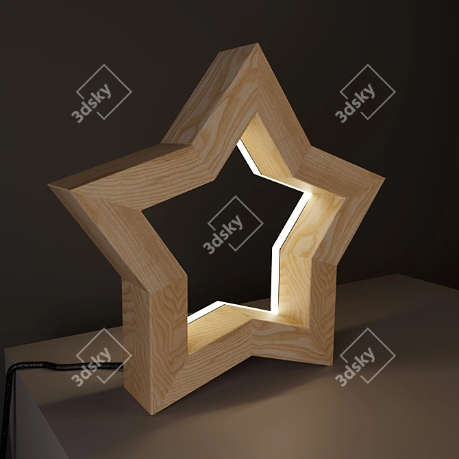 Sleek Modern Table Lamp 3D model image 1