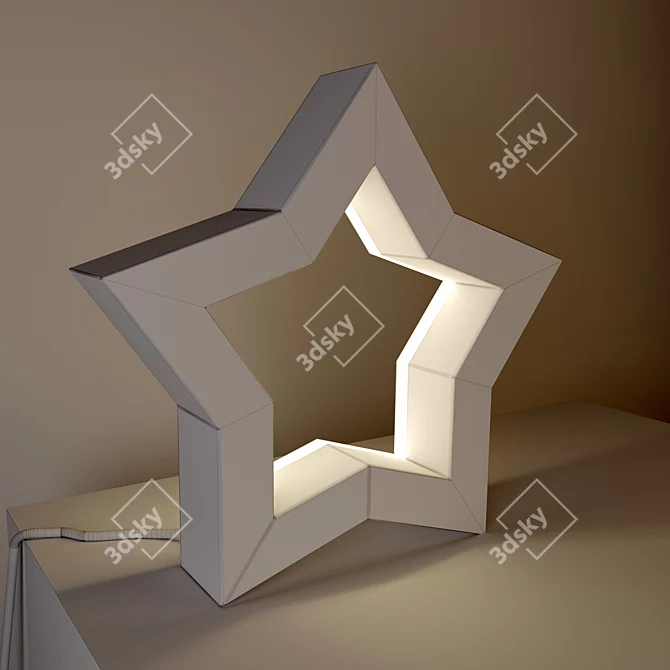 Sleek Modern Table Lamp 3D model image 2