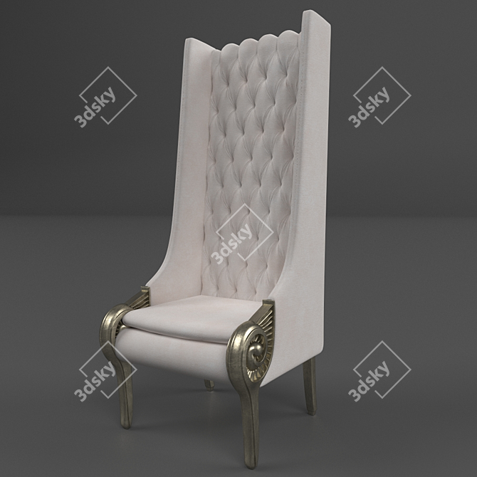 Sleek Lobby Seating 3D model image 1