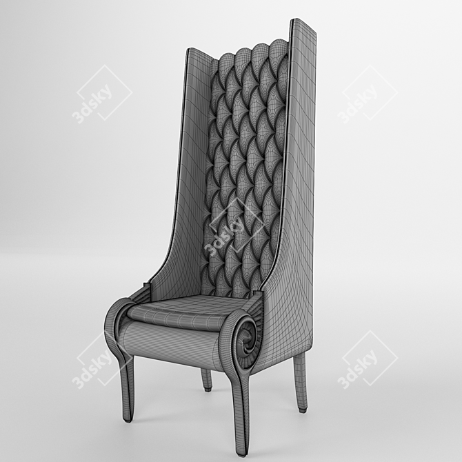 Sleek Lobby Seating 3D model image 2