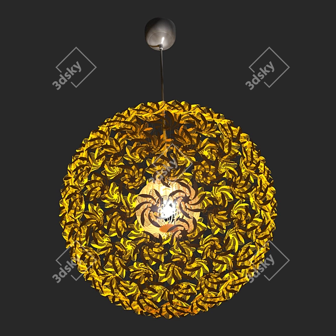 Grimsas Pendant Lamp: Yellow Elegance 3D model image 2