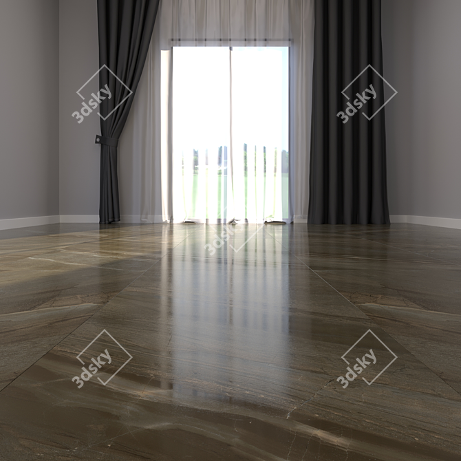 Elegant Marble Floor 161 3D model image 2