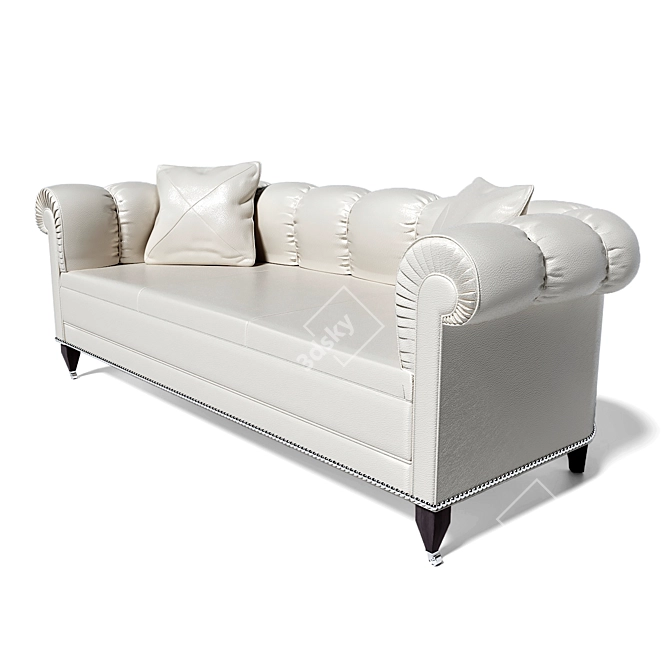 Baker Paris Sofa: Timeless Elegance 3D model image 2