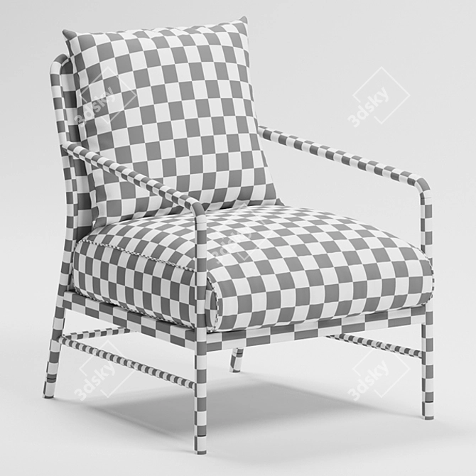 Elegant Rover Lounge Chair 3D model image 3