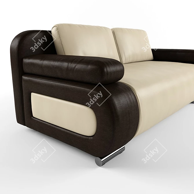 Minimalist Futuristic Sofa 3D model image 2