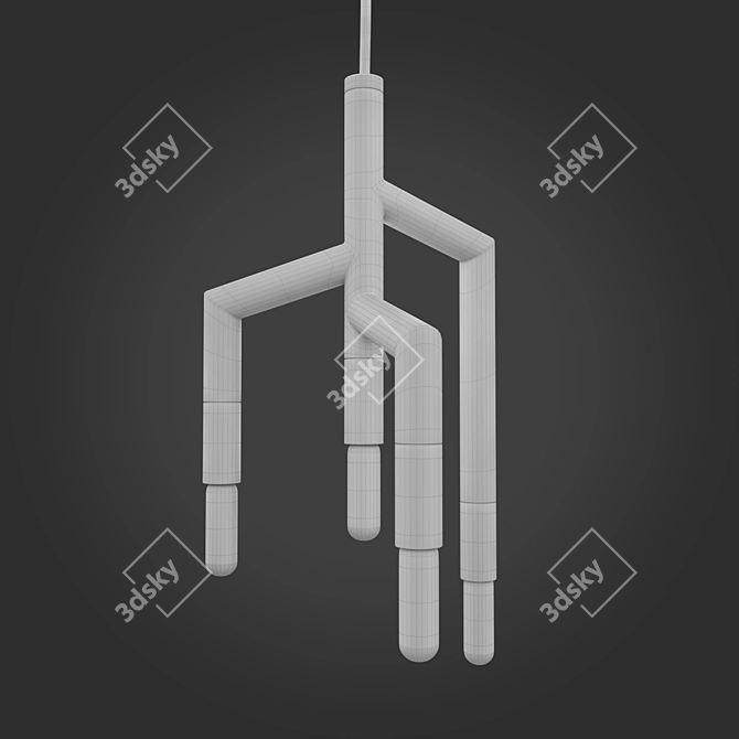 Flowing Candle Suspended Lamp 3D model image 3