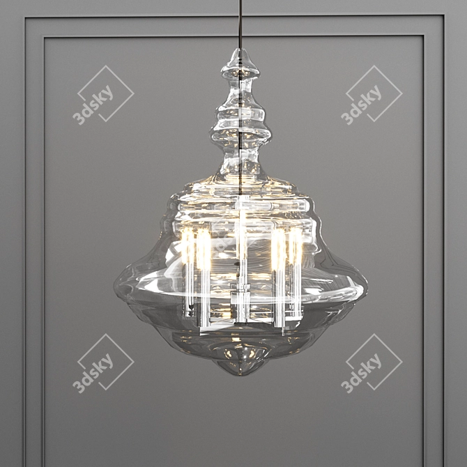 Modern Hudson Valley Washington Pendant Light 3D model image 1