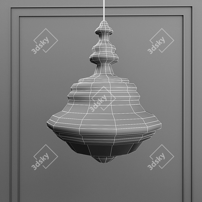 Modern Hudson Valley Washington Pendant Light 3D model image 2