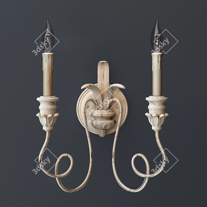 Vintage Salento Wall Sconce 3D model image 1