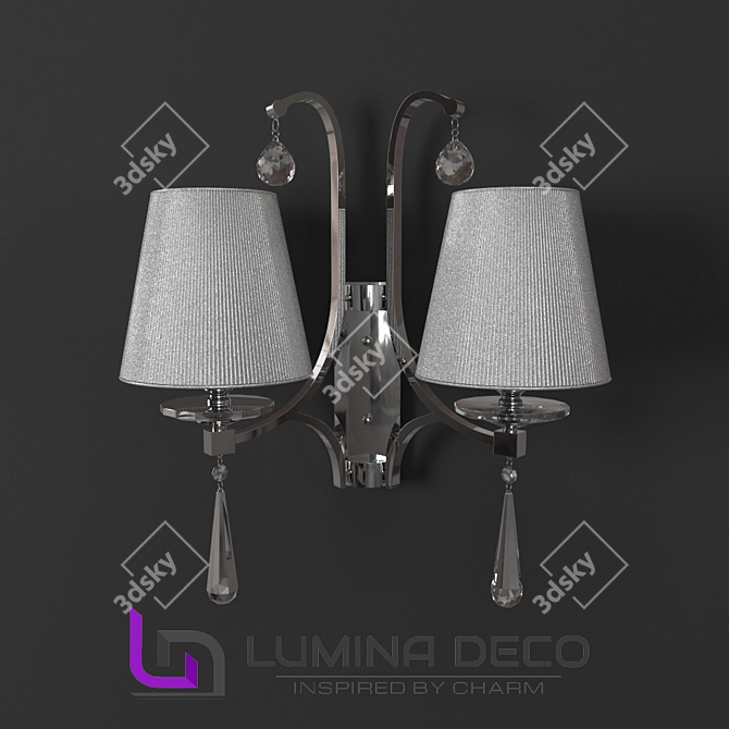 Lumina Deco Venisia Chrome: Elegance Illuminated 3D model image 1