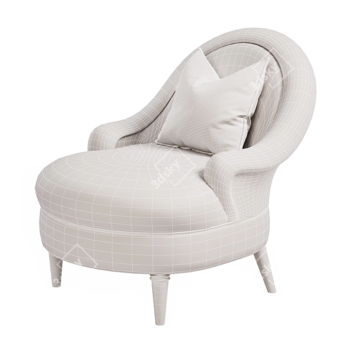 Luxurious George Smith Hogarth Chair: Timeless Elegance 3D model image 3