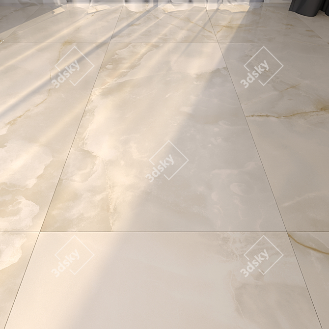 Luxury Marble Floor 163: HD Texture, Multiple Sub-Object, High-Quality Material 3D model image 1