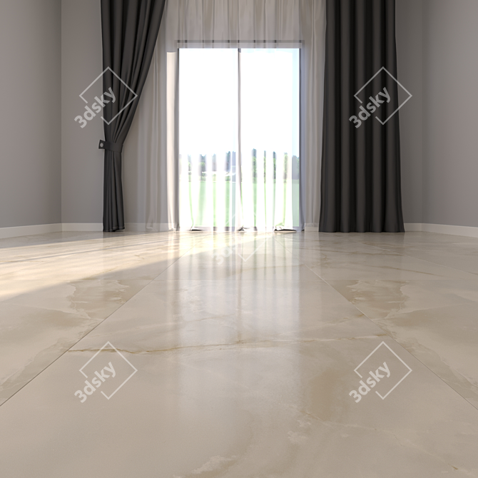 Luxury Marble Floor 163: HD Texture, Multiple Sub-Object, High-Quality Material 3D model image 2