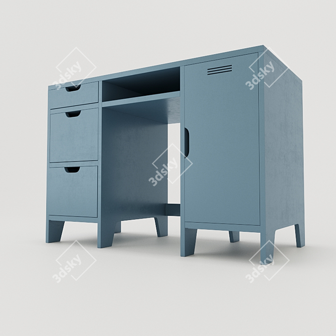 Asper Children's Writing Desk 3D model image 2