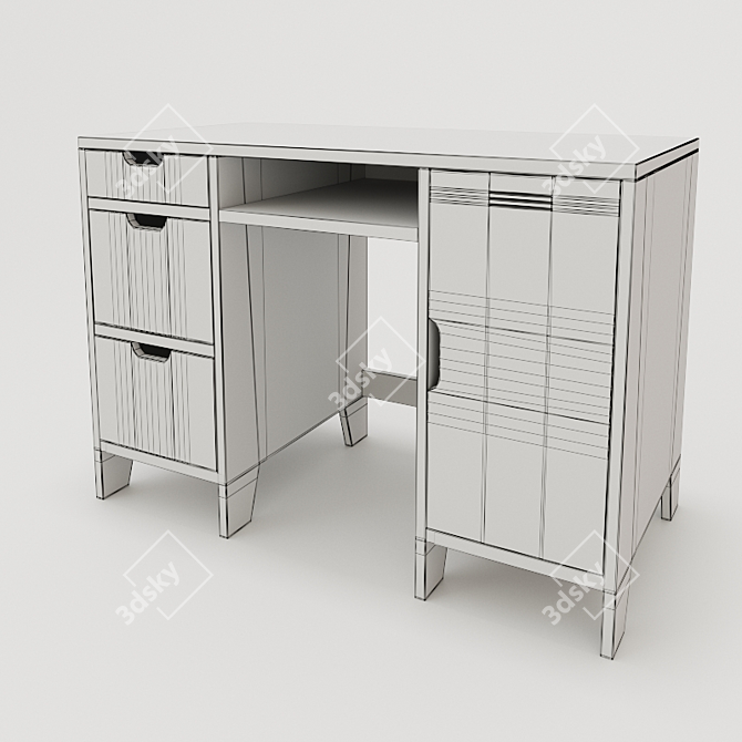 Asper Children's Writing Desk 3D model image 3