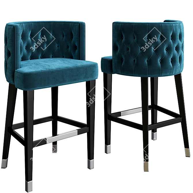 Elegant Aristo Barstool 3D model image 1