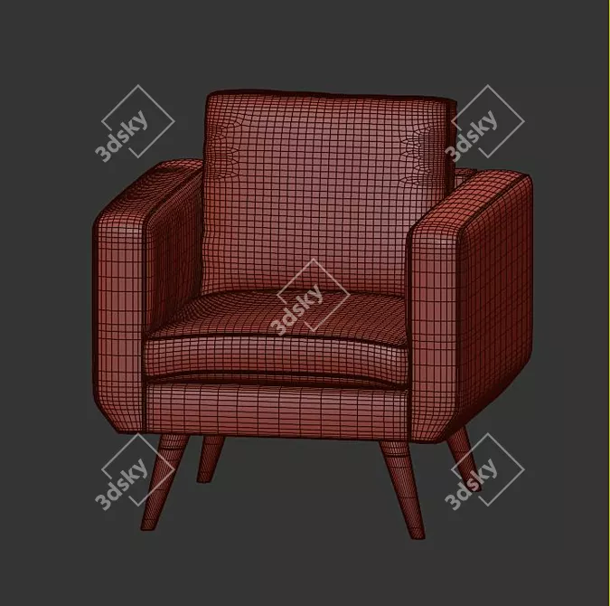 Comfort Plus Armchair 3D model image 3