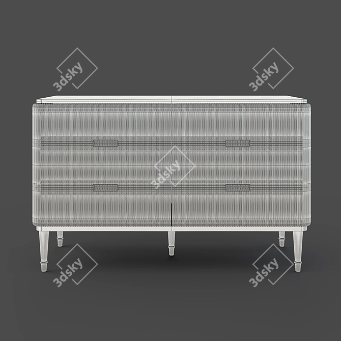 RIMINI Silver Chest by Fratelli Barri 3D model image 3