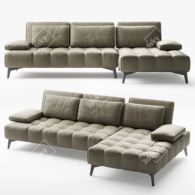  Elegant Rosemary Sofa by Calia Italia 3D model image 1