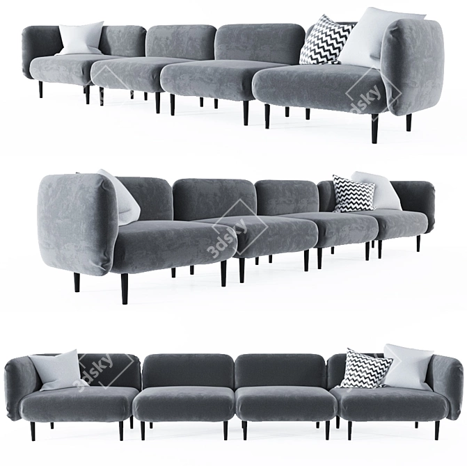 Vision Modular Sofa 3D model image 1