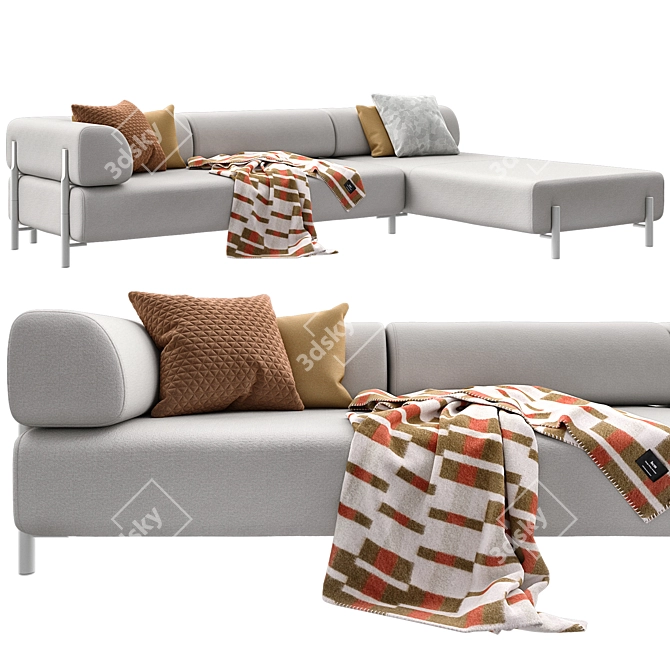 Adaptable Hem Palo Modular Sofa 3D model image 1