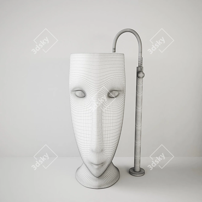 Modern Kerasan Artwork Moloco Sink 3D model image 3