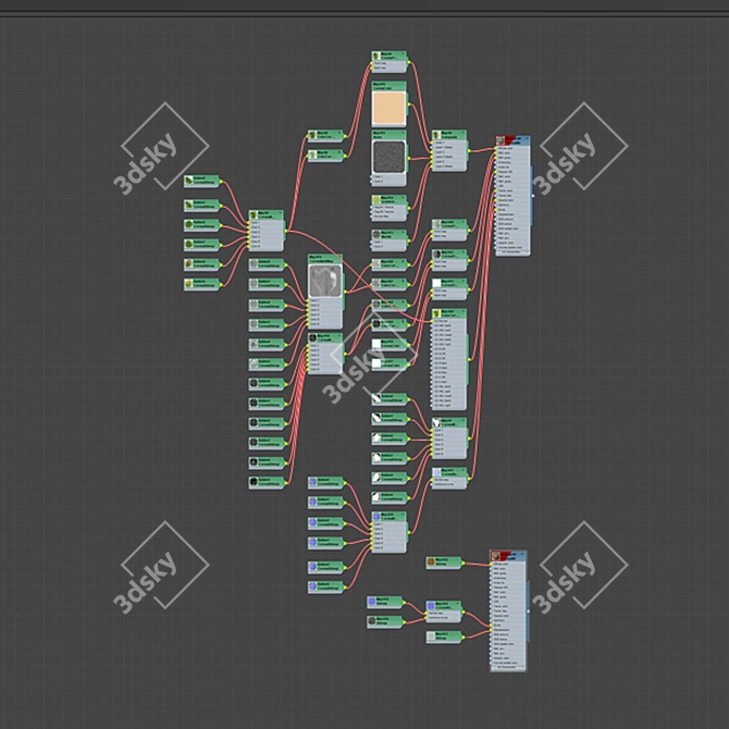 6-in-1 Scattering Grass Solution 3D model image 2