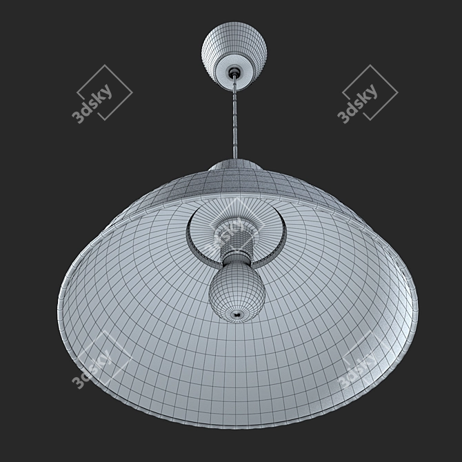 Modern Industrial Pendant Light 3D model image 3