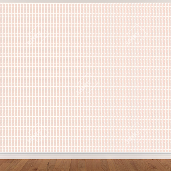 Seamless Wallpaper Set with 3 Colors 3D model image 2