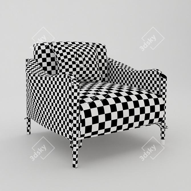 Cosmopolitan Comfort Armchair 3D model image 2