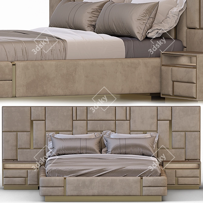 Luxury Dream Bed Visionnaire 3D model image 1