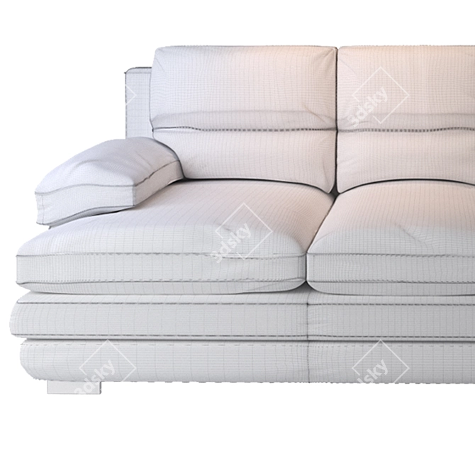 Luxury Langham Sofa 3D model image 3