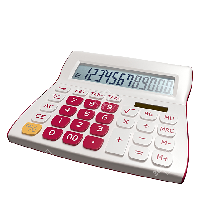 Efficient Catiga 12-Digit Tax Calculator 3D model image 1