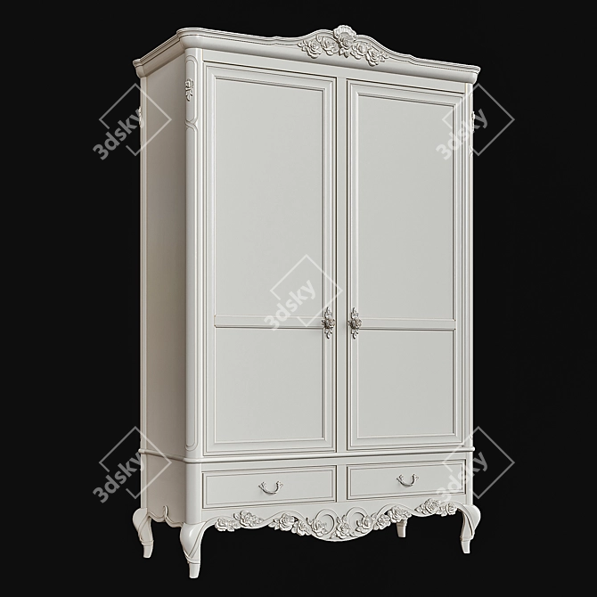 Stylish Stella Storage Cabinet 3D model image 1