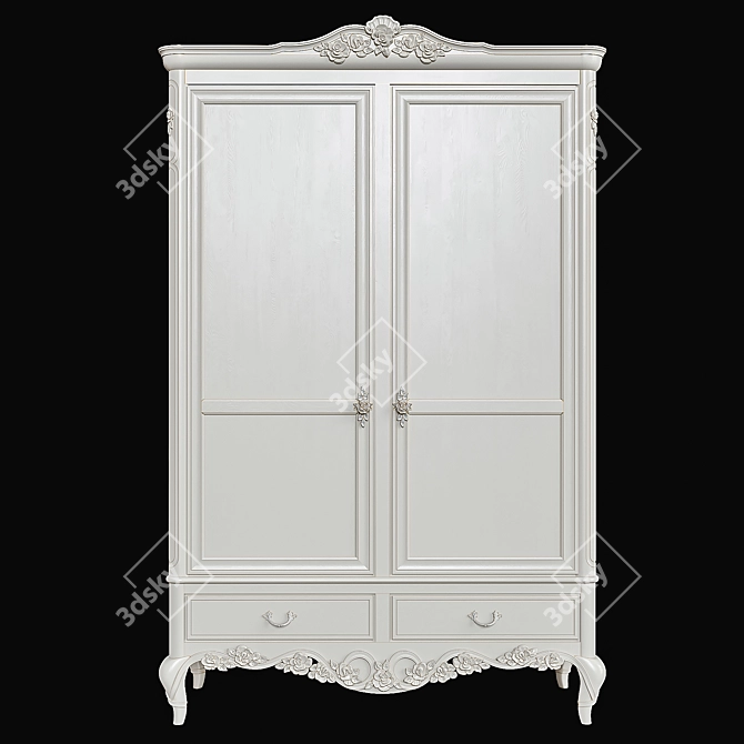 Stylish Stella Storage Cabinet 3D model image 2