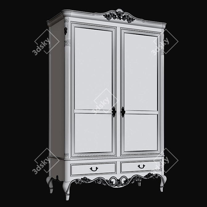 Stylish Stella Storage Cabinet 3D model image 3