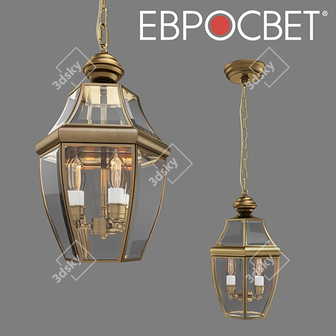 Outdoor Copper Pendant Lamp - Elektrostandard GL 1032H 3D model image 1